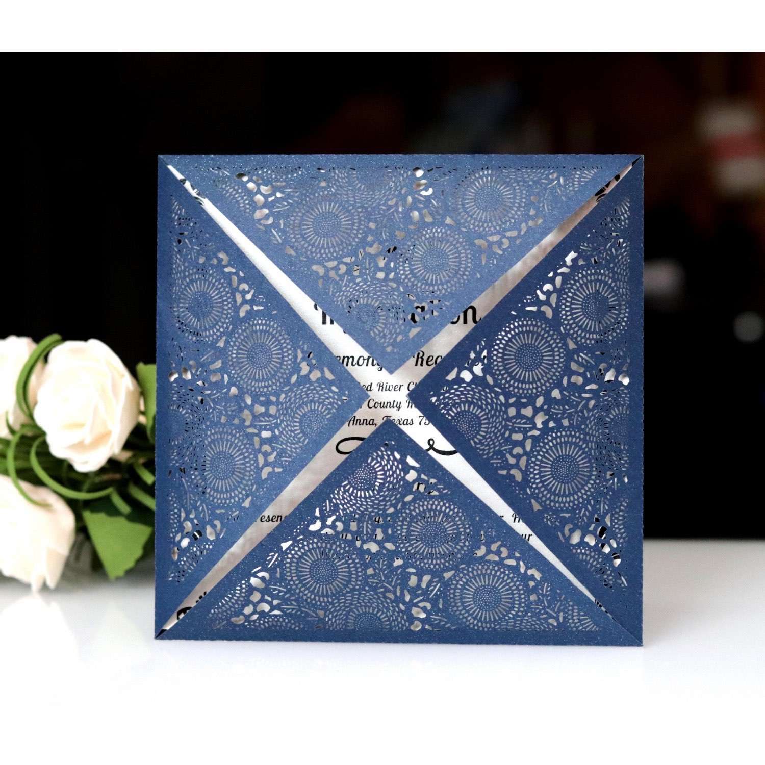 Latest Invitation Card Wedding Card Design Laser Cut Holiday Greeting Card